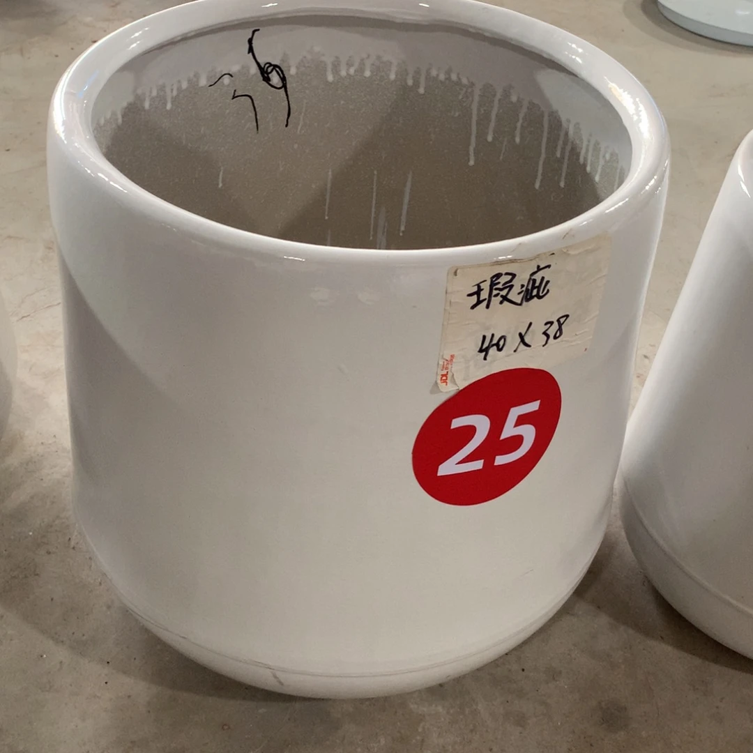 微瑕高温陶瓷花盆