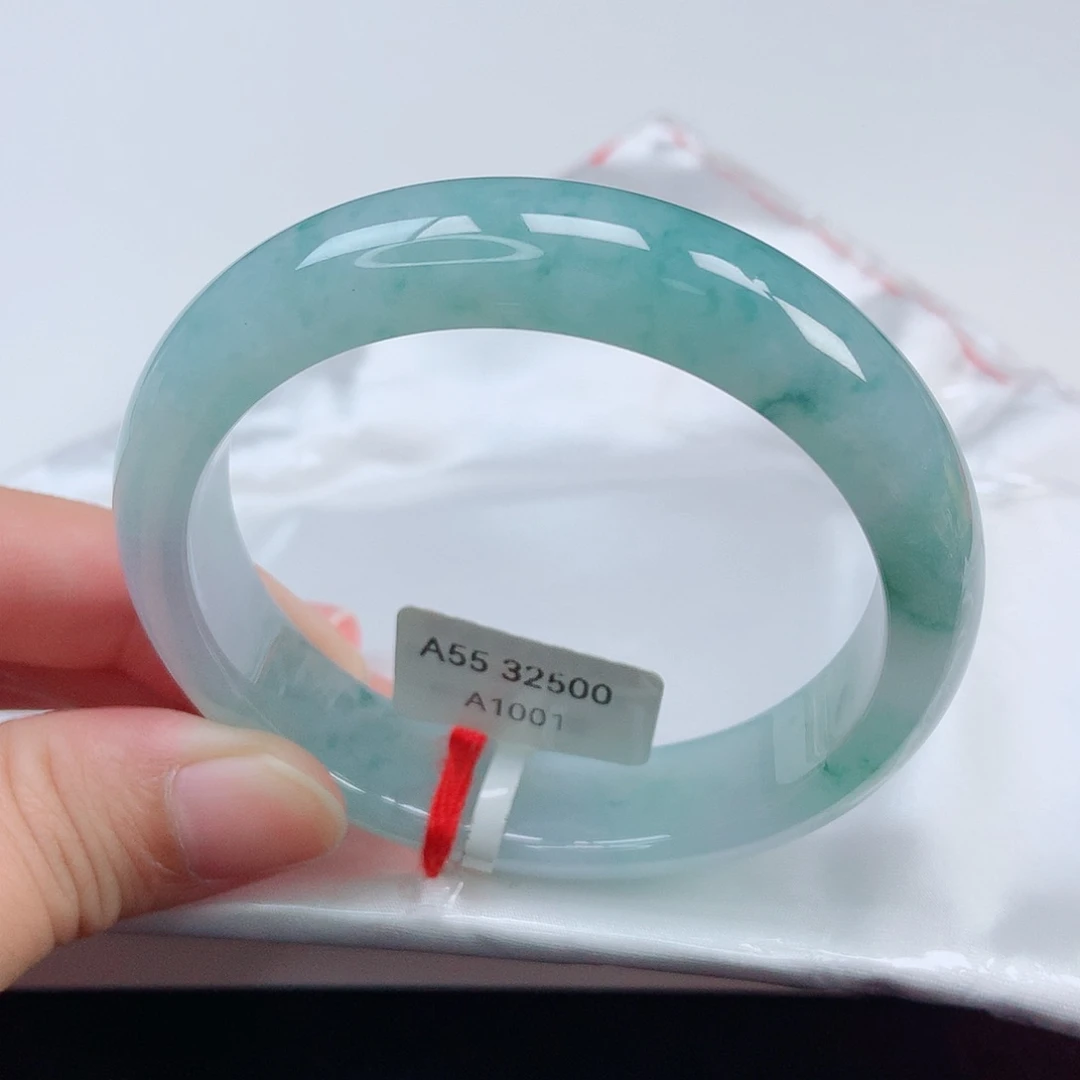 未镶嵌手镯翡翠55正圈