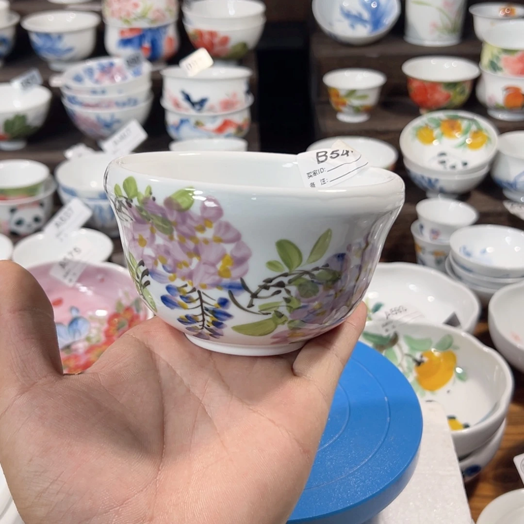 景德镇手工手绘陶瓷4寸葫芦碗