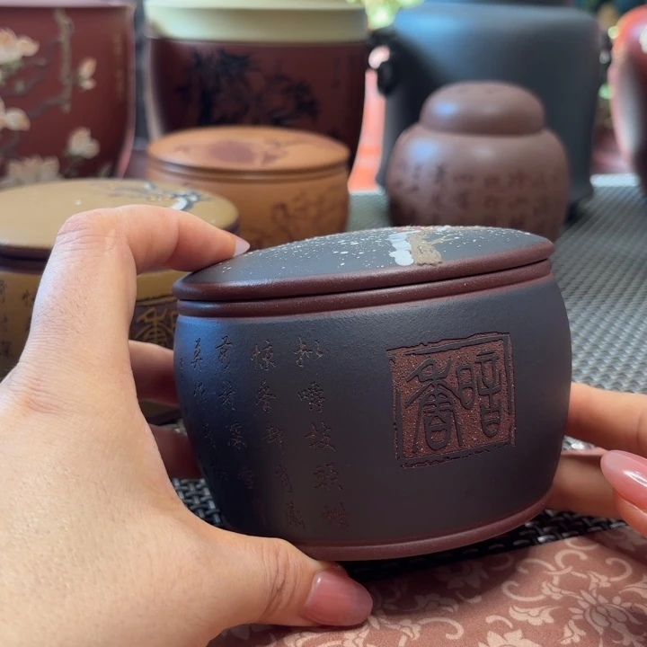 紫砂茶叶罐中高端紫砂茶叶罐