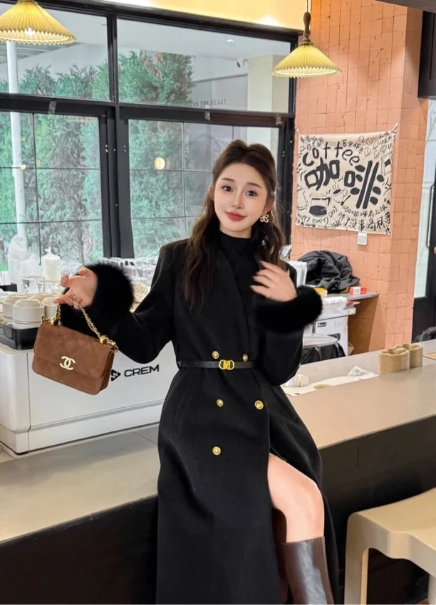 邹先森330-30杭州高品质赫本风内胆外套大衣