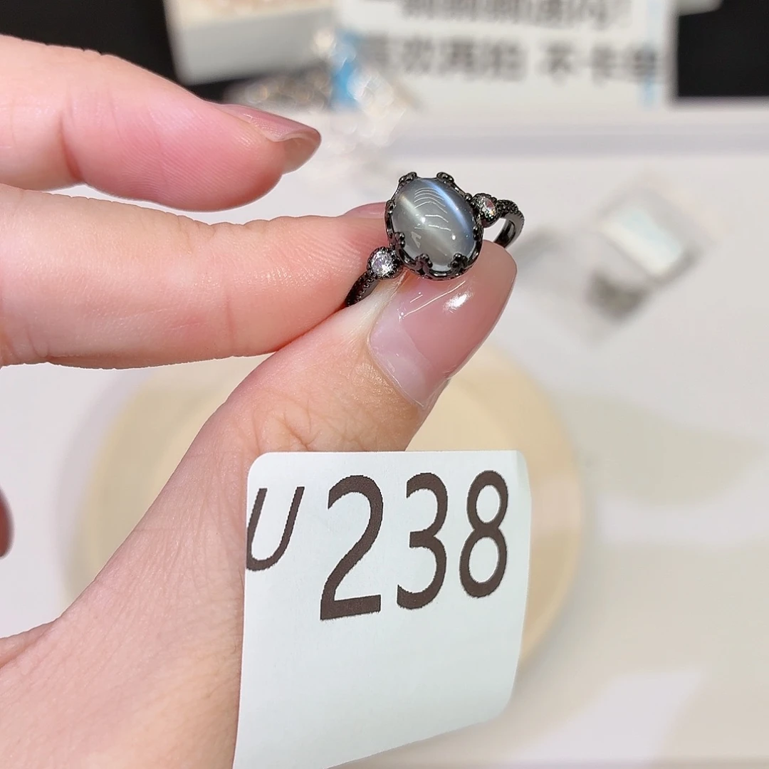 银S925镶嵌珠宝半成品长石