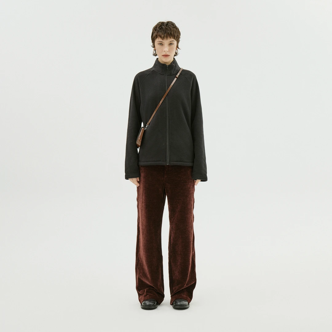 AP洛哥26743/33010WJ【暖迹】双面摇粒绒拉链立领显瘦时尚休闲外套