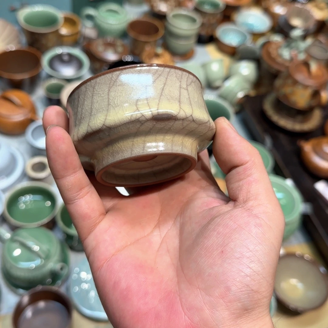 妈****!小金茶具青瓷茶器