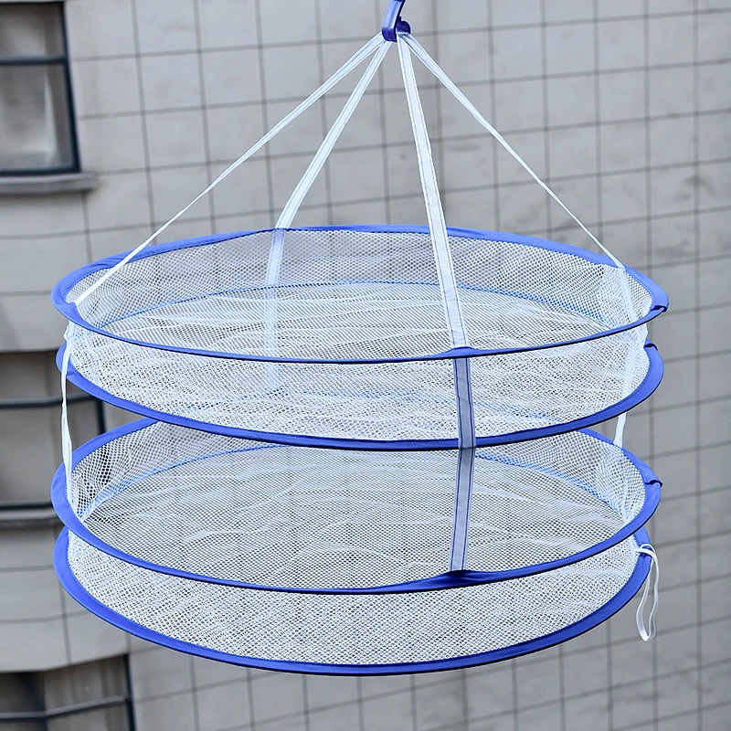 【新疆包邮乌市直发】折叠式晒衣篮可伸缩晾衣架毛衣袜子晾晒网兜日