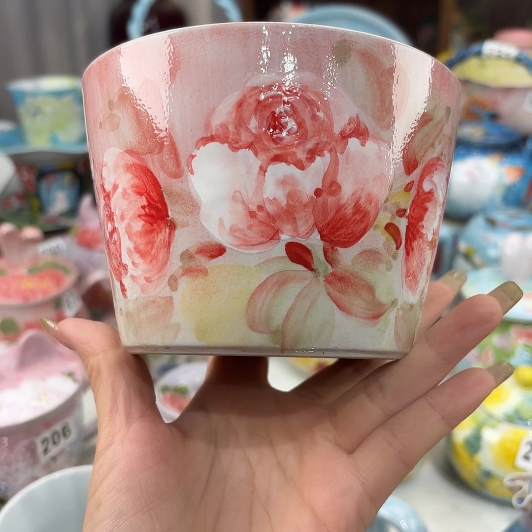 景德镇手绘高温釉下彩陶瓷茶具