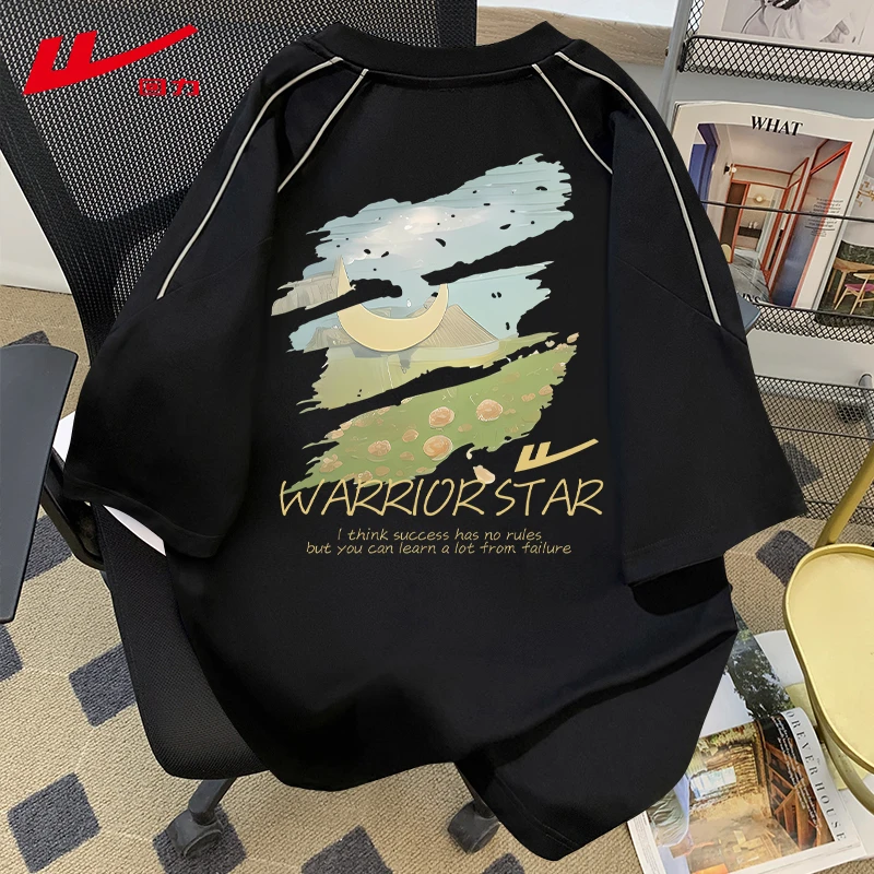 回力美式纯棉印花短袖t恤女夏季辣妹多巴胺宽松上衣夏装闺蜜T恤衫