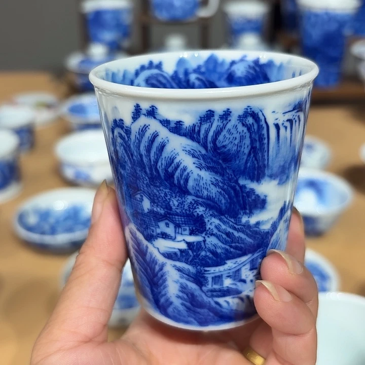 。***景德镇纯手绘可乐杯