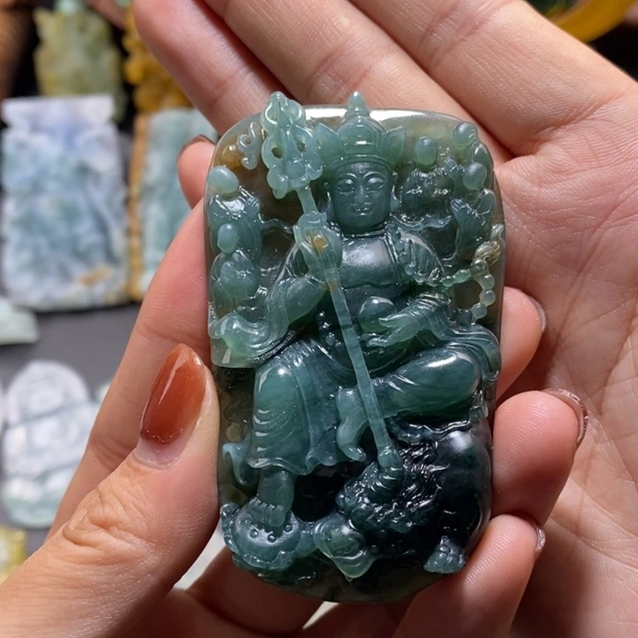 定制翡翠未镶嵌地藏王