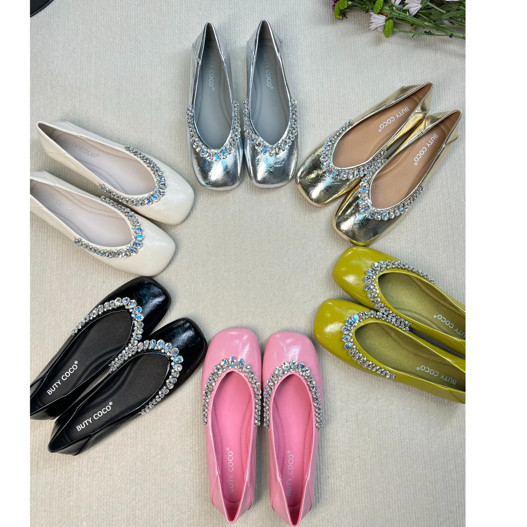 女鞋春季平底鞋凉鞋单鞋软底百搭平跟低跟小香风真皮单鞋616-511