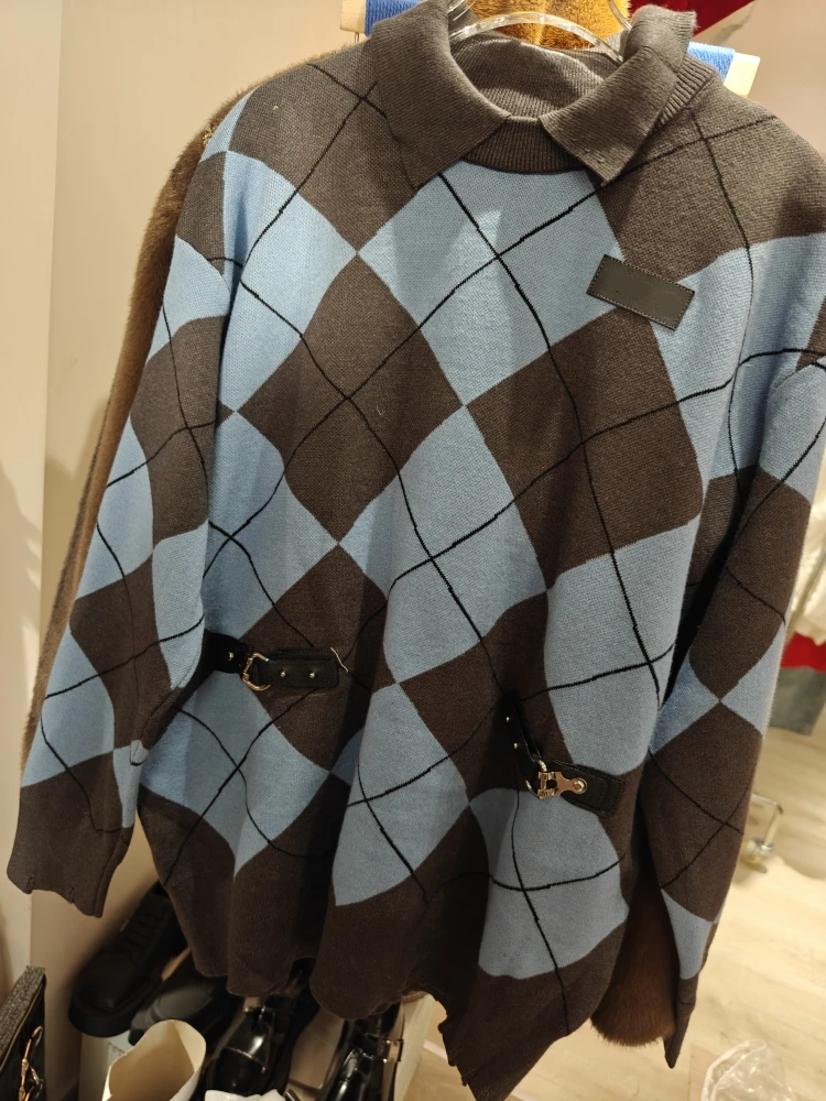 【济州岛】兔子玩偶 小翻领针织衫毛衣