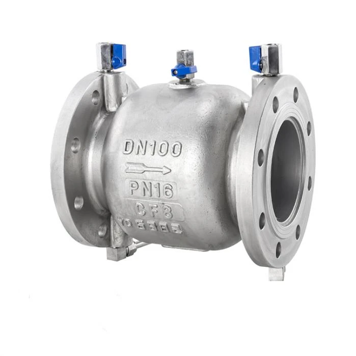 不锈钢LHS743X-16P低阻力防倒流防止器防自来水污水止回阀 DN100j