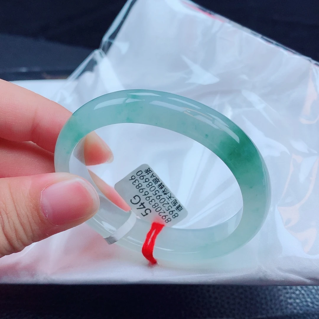翡翠手镯未镶嵌天然缅甸翡翠A货手镯