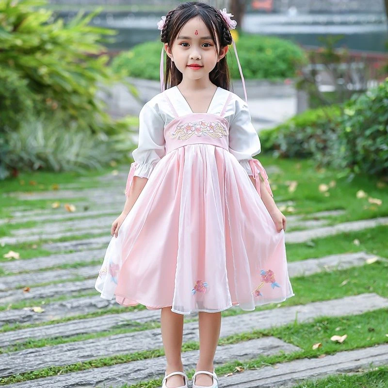 1333女童中裙汉服连衣裙