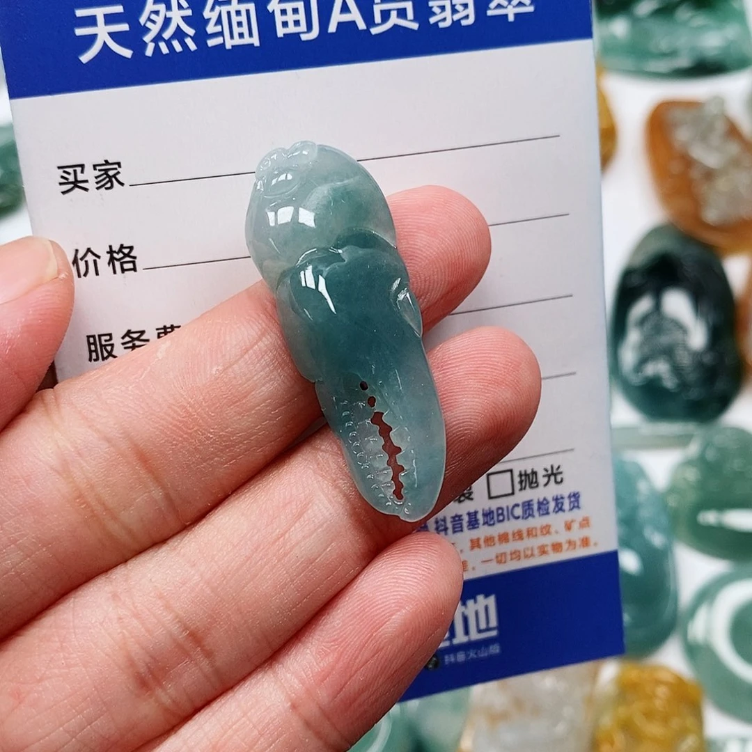 翡翠未镶嵌颈饰有钱家