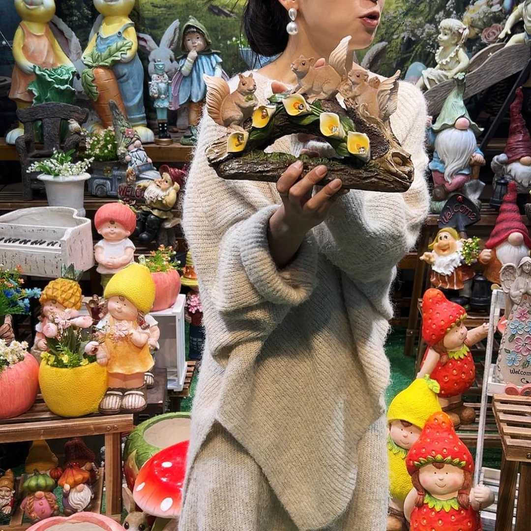 花园摆件红红火火