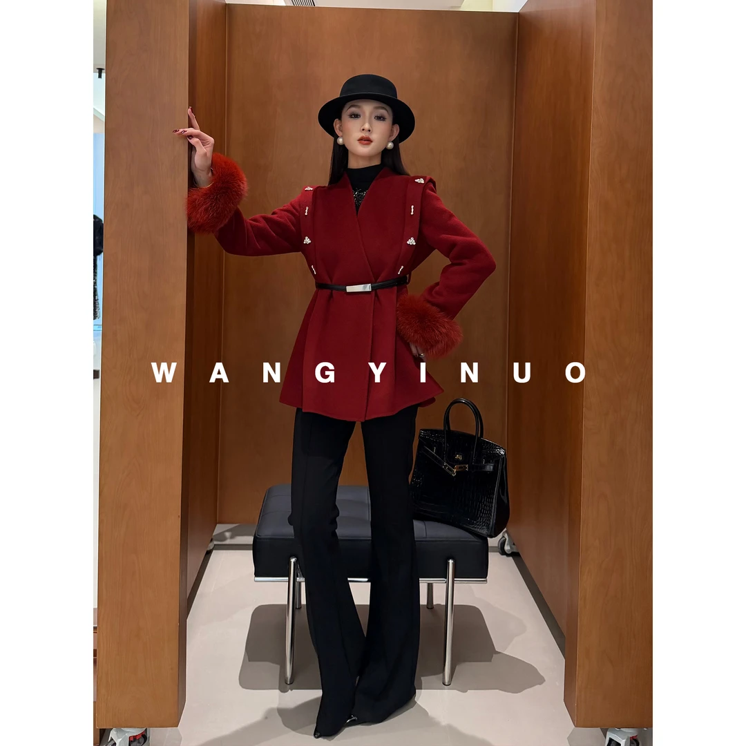 MD定制·依诺【星垂晚景】2026新款气质韩版洋气时尚双面呢羊毛外套