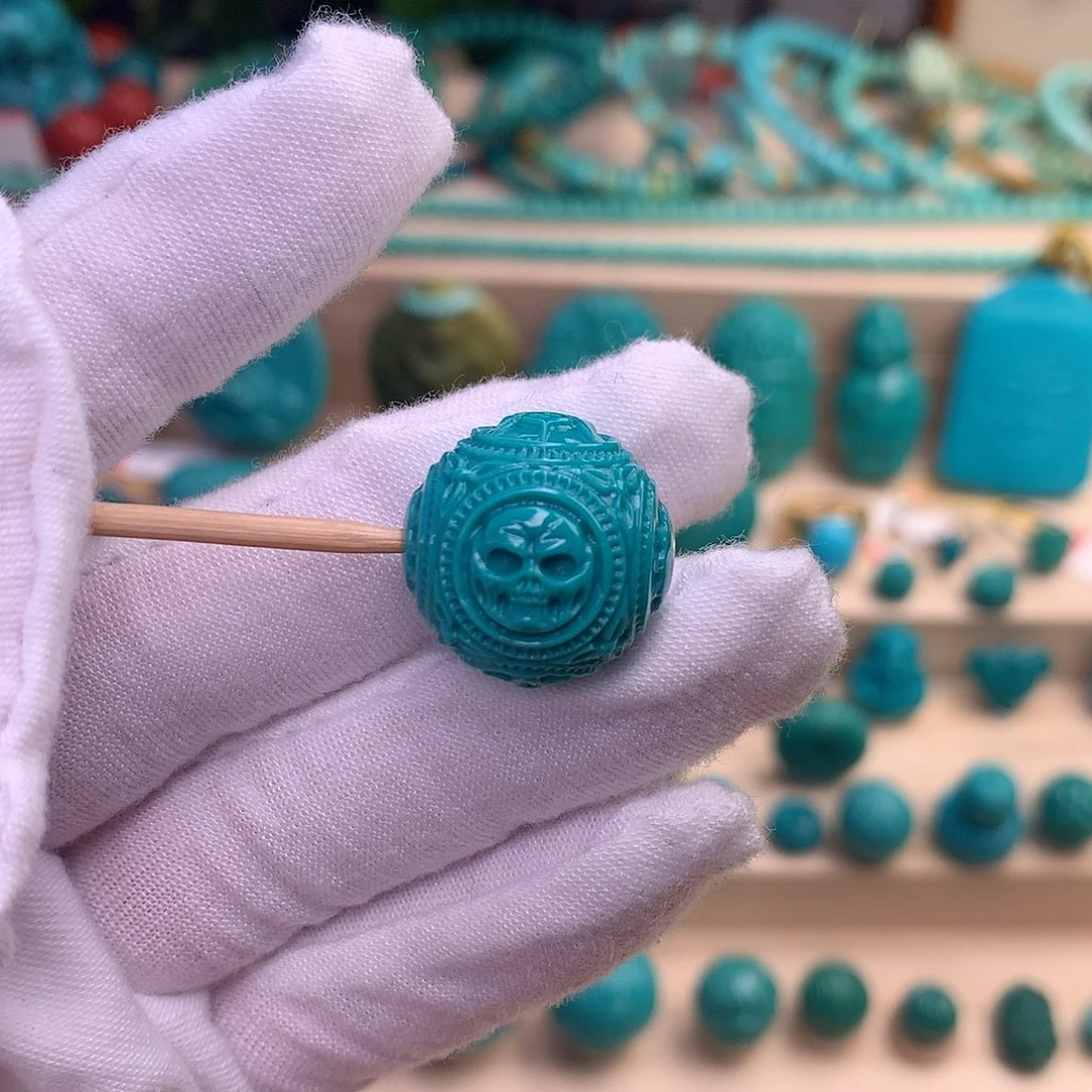 绿松石珠宝半成品未镶嵌