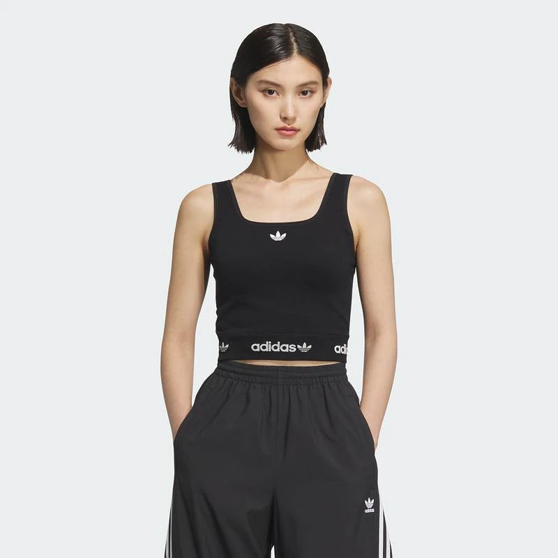 阿迪达斯 （adidas）女子WAISTBAND TANK休闲时尚吊带背心KB6420