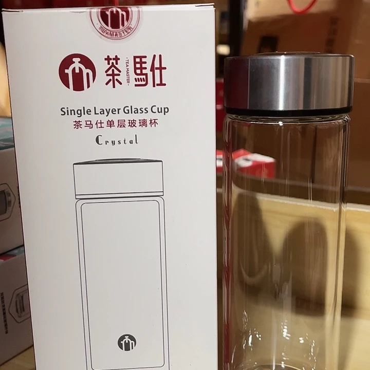 钢化玻璃茶马仕单层458毫升玻璃杯