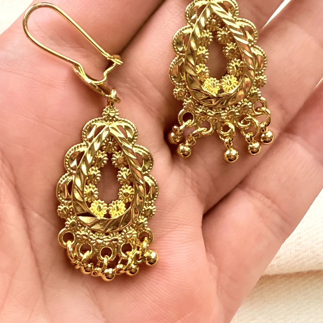 合金耳饰 新款时尚قۇم ئالتۇن ھالقا