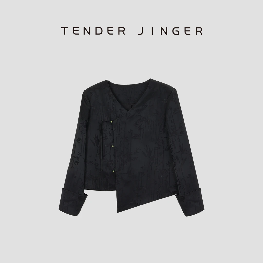 Tender Jinger【黑标】新中式提花国风短外套T51LAN80108
