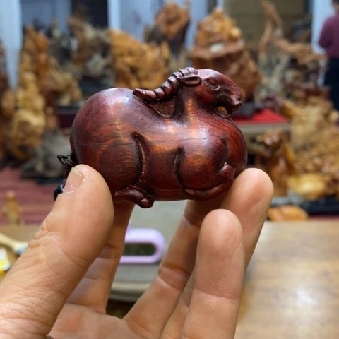 柏木（崖柏）非洲大叶紫檀把件