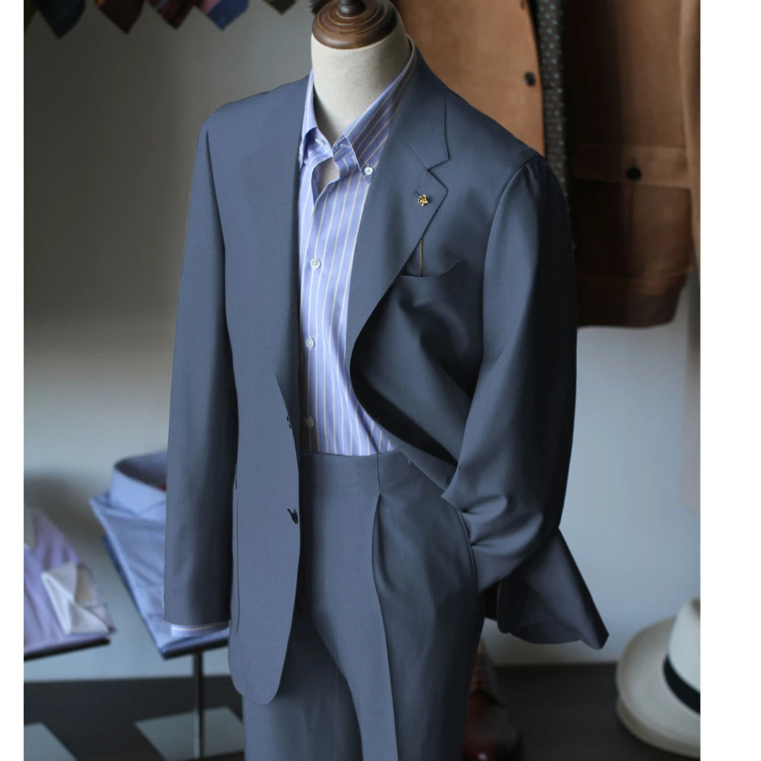 T.tngentator进口英国面料男士西服套装私人定制