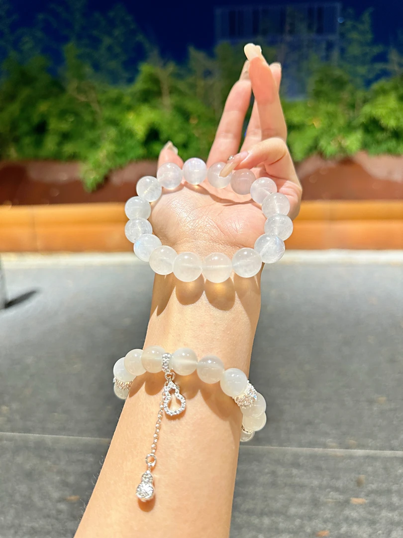 高品天然石玛瑙散珠diy款手工水晶散珠素圈