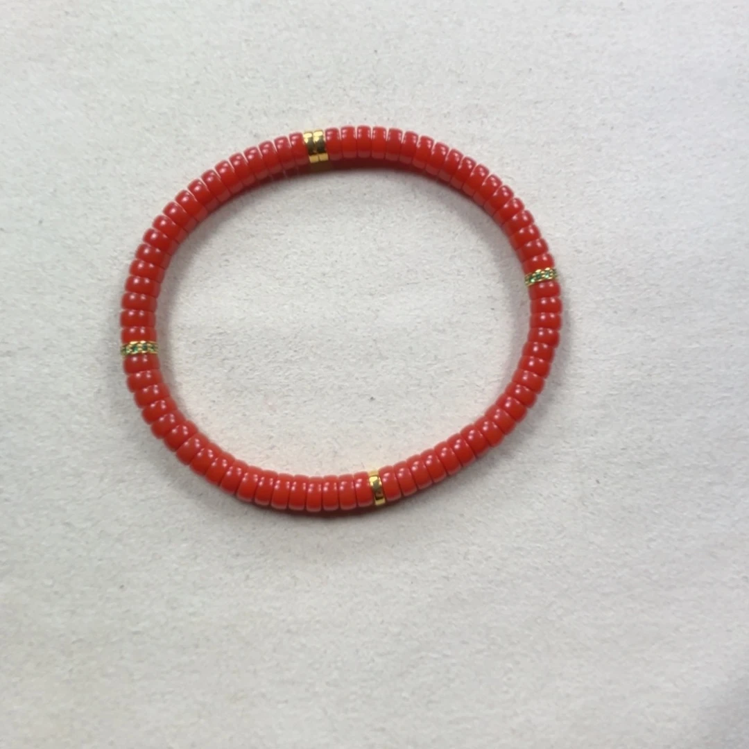 18K金镶嵌5➕药片手串南红玛瑙