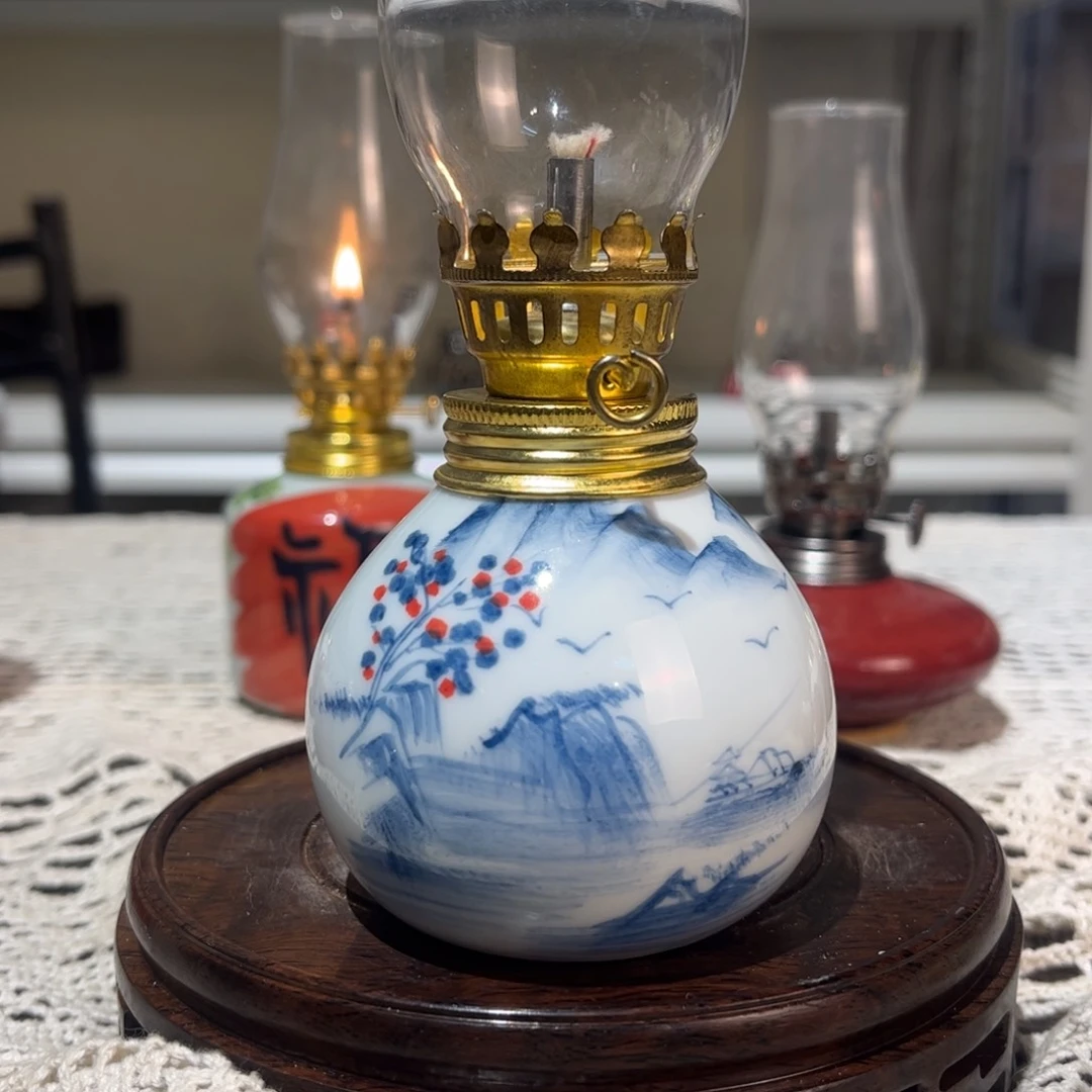 摆件景德镇陶瓷香薰灯