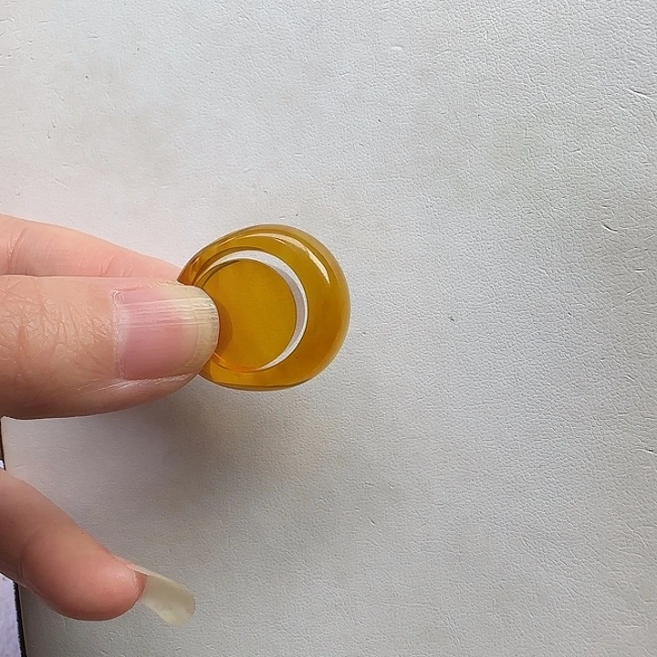 未镶嵌琥珀戒指幸***鲤