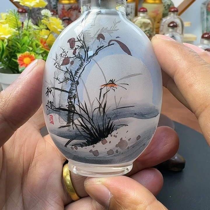 鼻烟壶内画工艺品非遗传承