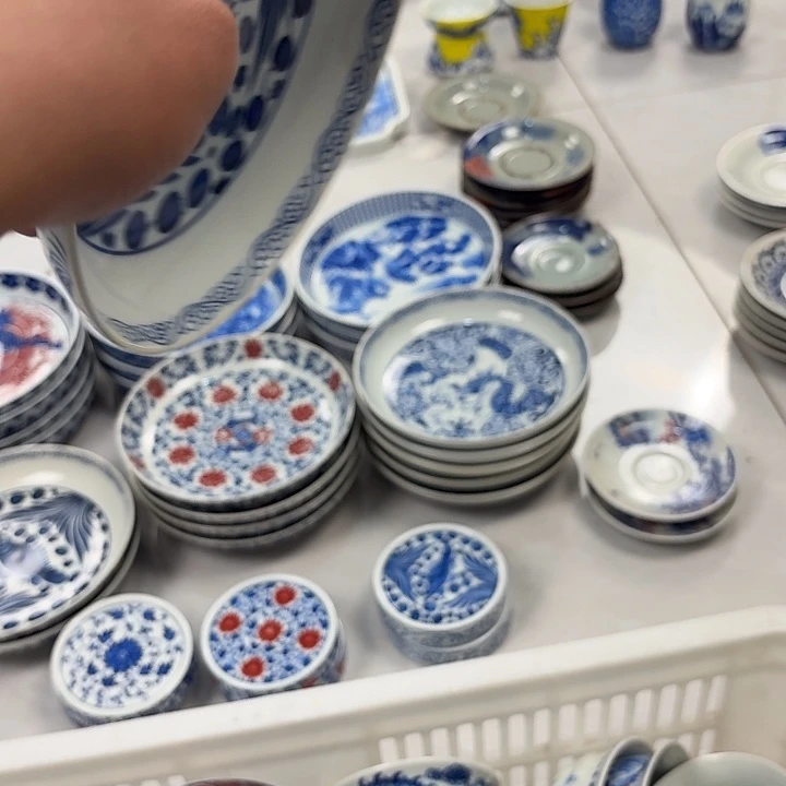 瓷片青花鱼藻大胡乘景德镇