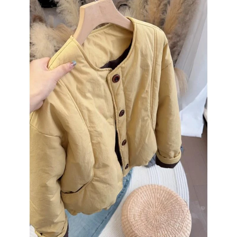 8013冬款女童保暖棉服时尚款【带围脖】