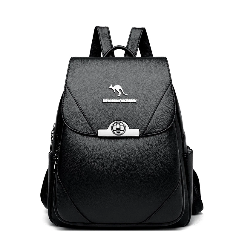 高级感通勤背包2025新款时尚大容量旅行百搭双肩包