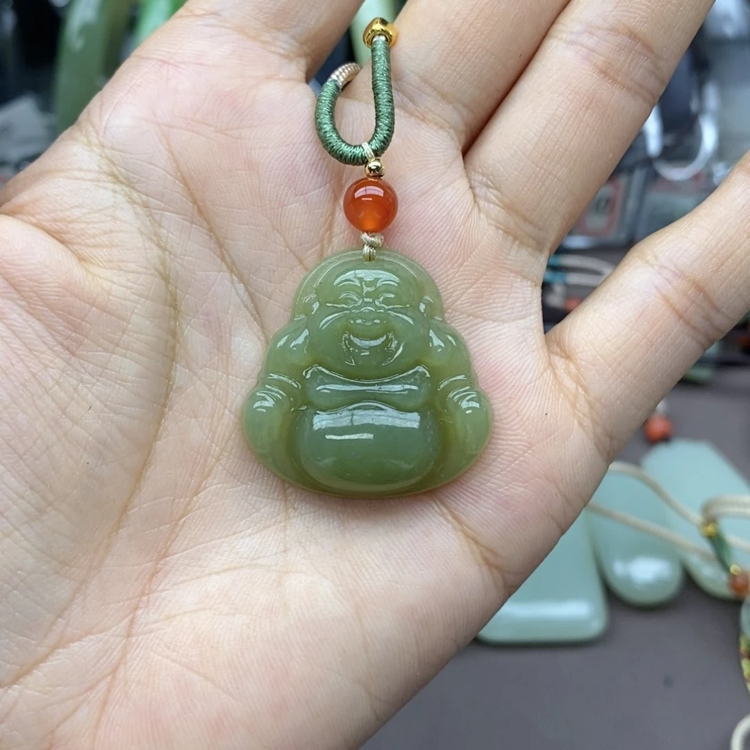 和田玉吊坠(不含链)未镶嵌兰**技