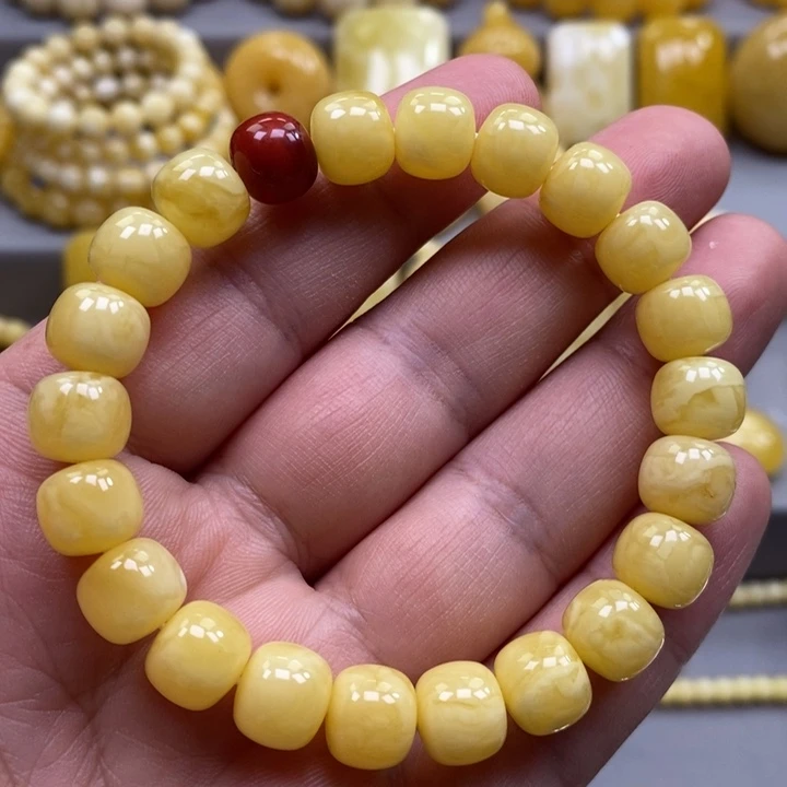 琥珀未镶嵌手链手串