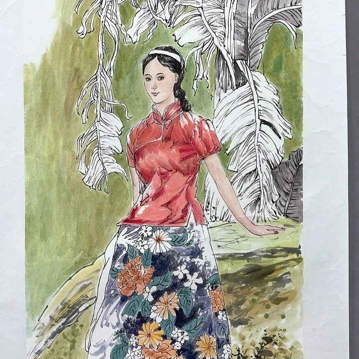 国画亲笔手绘放心去藏