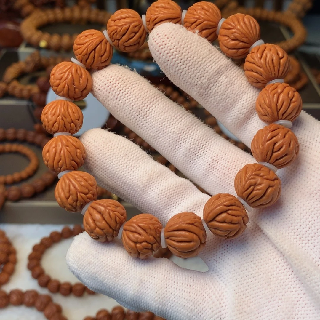 手串桃核秦岭龙纹