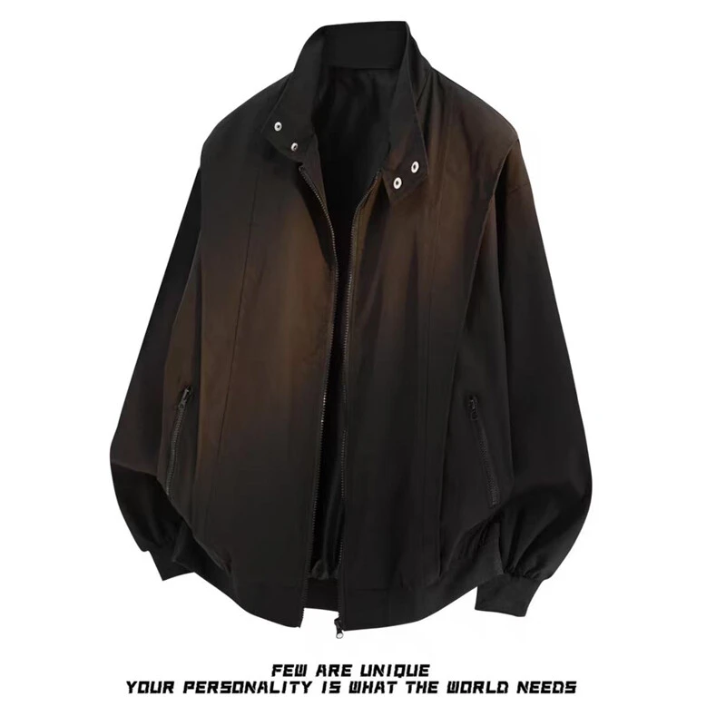 【弯刀夹克】2025新款弯刀夹克潮男休闲情侣三防宽松立领夹克外套