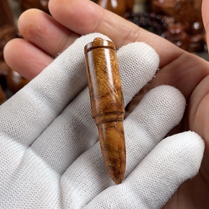 黄花梨/降香黄檀子弹头挂件