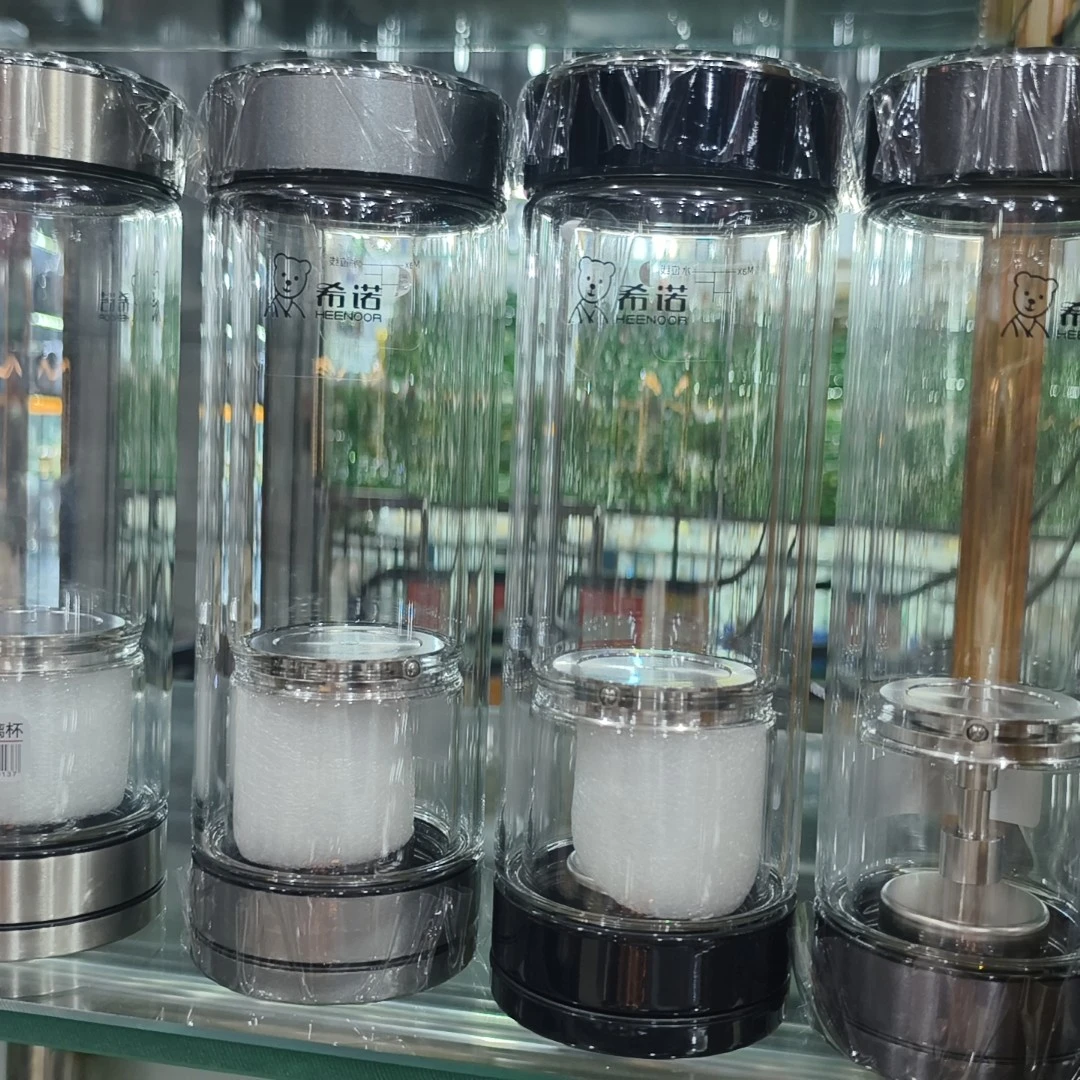 希诺双层玻璃杯隔热防烫商务男士泡茶杯车载饮水杯礼盒装支持定制