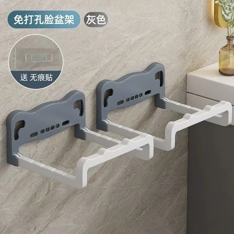 吸盘节约空间挂架可折叠卫生间浴室角架塑料ABS无痕