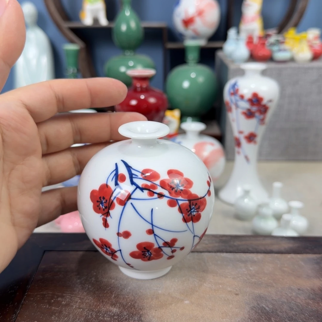 陶瓷手工小花器摆件