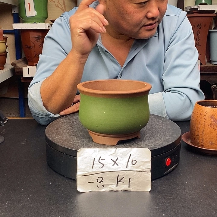 紫砂花盆货号一只K1