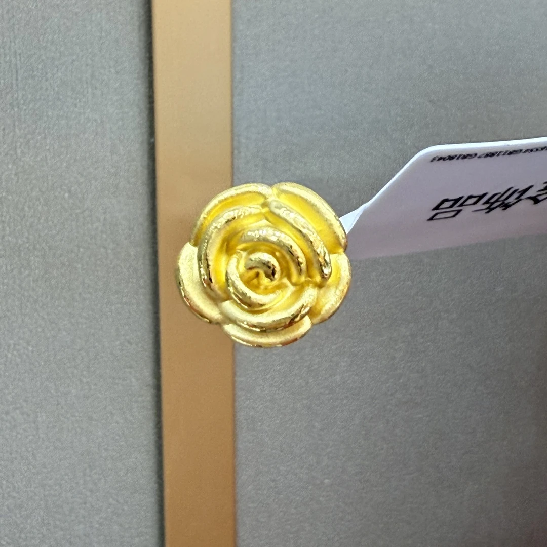 【大魔王专享】足金999  玫瑰花  ZP 0.7  纳金添喜