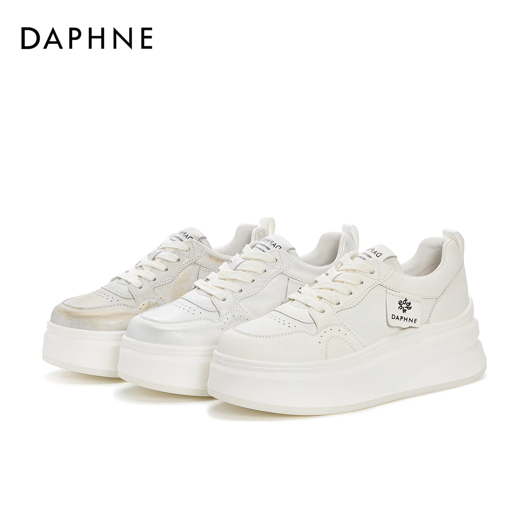 达芙妮2025春季新款休闲鞋女鞋轻便软底透气设计舒适时尚百搭板鞋