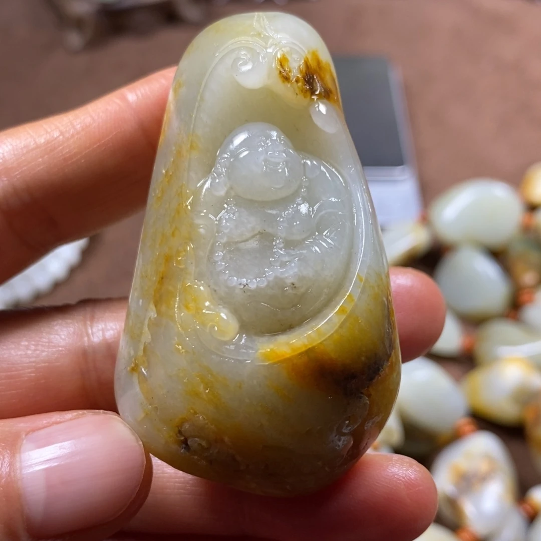 和田玉未镶嵌挂件