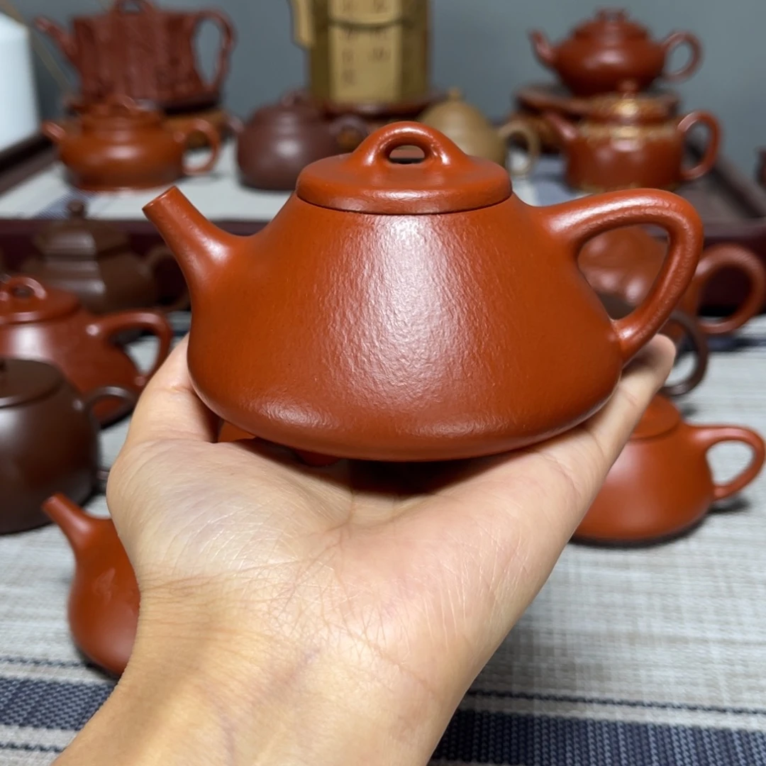 茶壶紫砂大**成全手工粗砂瓢170cc